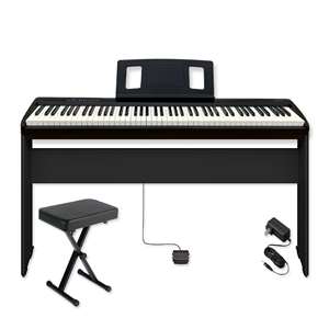 Roland FP-30X Home Keyboard Bundle - 88-Key Weighted Action Digital Piano with Furniture Stand and Adjustable Bench