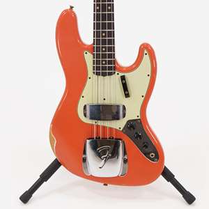 Fender Custom Shop S24 Limited Edition 64 Jazz Bass Relic - Aged Tahitian Coral with Maple Fingerboard