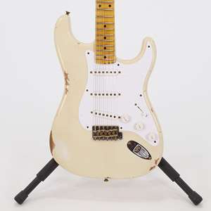 Fender Custom Shop S24 Fat 54 Stratocaster Relic – Aged India Ivory with Maple Fingerboard