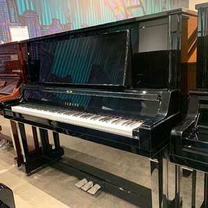 1983 Yamaha UX5 52" Upright Acoustic Piano - Polished Ebony