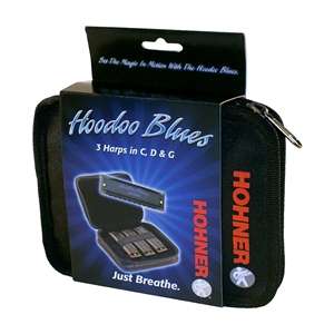Hohner Hoodoo Blues Pack - 3 Harmonica Set (Keys of C, D and G)